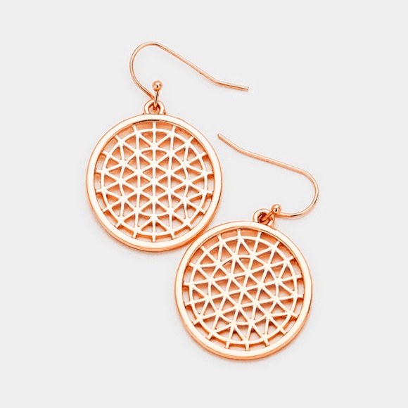 ONLYJUMP Long Matte Round Disc Dangle Earrings - Minimalist Geometric Statement Earrings For Women, Boho Fashion